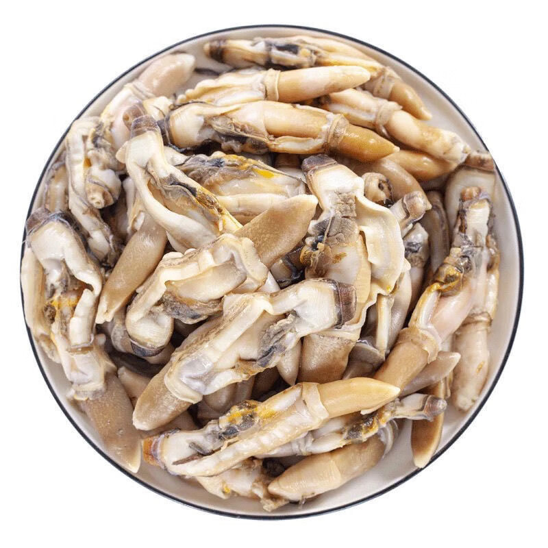 新鲜蛏王肉竹蛏肉野生蛏子肉【带冰衣约40%】 开嘴蛏王肉带冰重3斤 （ 净重约900g）