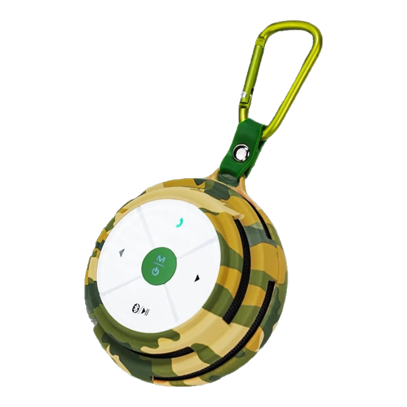 不見不散E1+無線戶外藍牙音響大音量迷你重低音炮隨身騎行背包運動跑步便攜式電腦音箱可插卡小音響禮物 迷彩 | 超重低音+32G卡(可幫下歌）