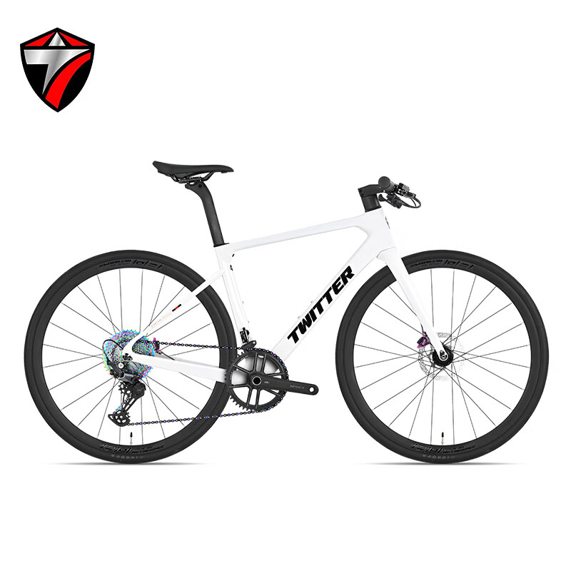 邦德·富士达骓特突袭PRO二代平把碳纤维公路车四活塞油碟舒适型公路车自行车 禧玛诺M6100--铝轮-白色 12速 M 45-适合身高(150-165C)_其他