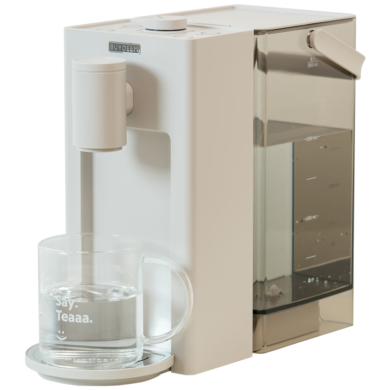 北鼎(Buydeem)飲水機(jī)家用臺(tái)式辦公室桌面即熱式飲水機(jī)茶吧機(jī)泡奶沖奶水壺飲水機(jī)一體機(jī)年會(huì)采購(gòu)3L DS95松露白