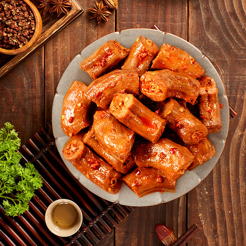 紫燕百味鸡双椒鸭脖零食卤味熟食开袋即食速食预制菜休闲肉干肉脯200g