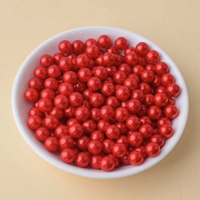 新品彩色ABS珍珠双色仿珍珠子diy衣服钉珍珠散珠婚庆手工圆珠装饰 咖啡色无孔abs珍珠10毫米一包1000颗