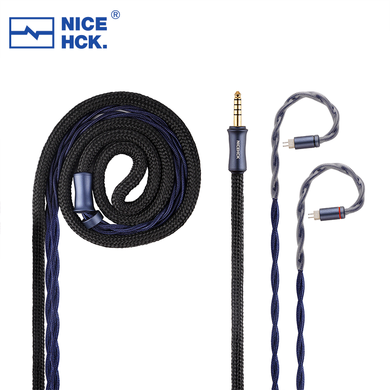 NICEHCK原道龍鱗Pro旗艦HiFi耳機(jī)升級(jí)線4種高端導(dǎo)體混合材質(zhì)4.4OFC鍍金平衡插頭5N無(wú)氧銅鍍銀插針 4.4 OFC插頭+0.78 2pin插針