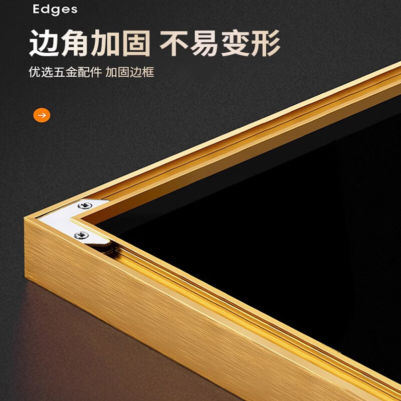 莺语轻奢新款沙发背景墙装饰画寓意好大气高档三联画现代简约客厅挂画 筑梦空间 小套(左右35X50+中70X50)亚光纹理 铝合金边框(默发金色框)