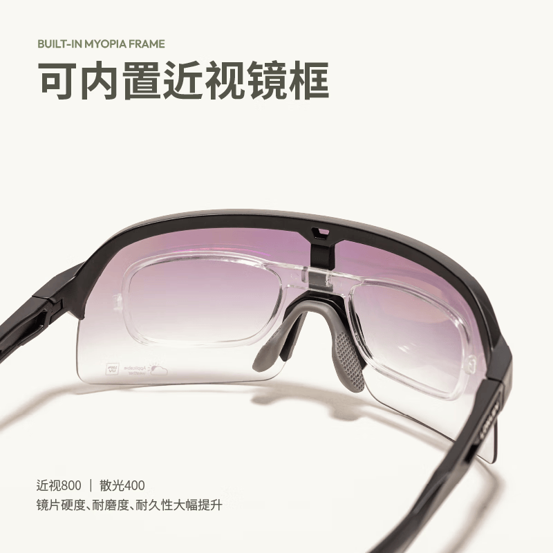 蔡司(ZEISS)LOXLEY洛克利风行防紫外线防风日夜两用近视骑行眼镜 【蔡司】风行-黑框-星芒银 无规格
