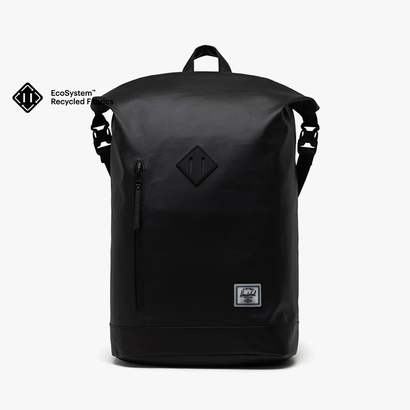 Herschel加拿大赫行防雨ROLL TOP戶外出游旅行男女通勤雙肩包背包 經(jīng)典黑色(23L)yh