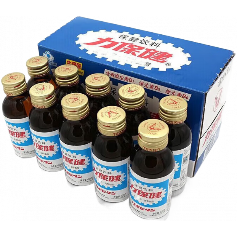 力保?。↙ipovitan）力（Lipovitan）力（Lipovitan）功能性飲料100ml整箱維生素B牛磺 經(jīng)典款[100ml*5瓶]