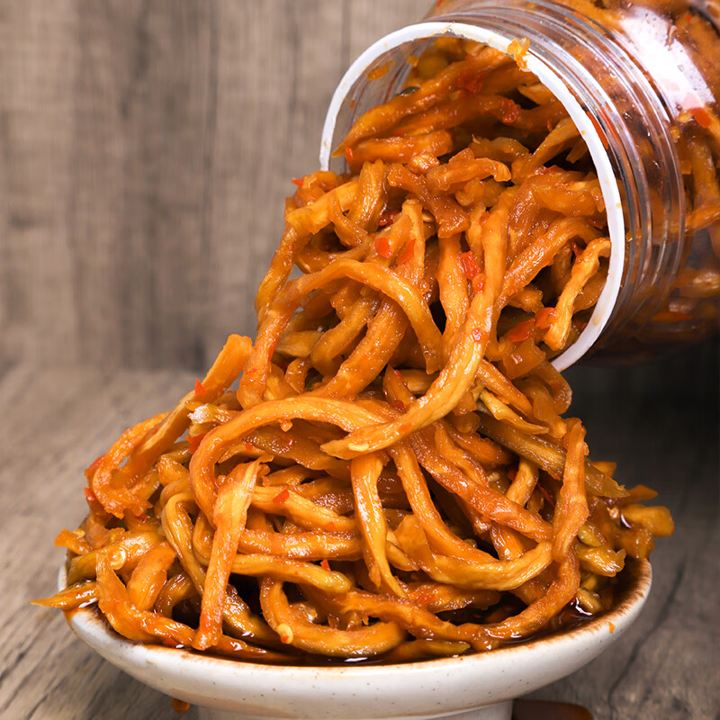 龚南家广西香辣木瓜丝条酱菜美食小吃凉拌即食下饭脆咸菜500g/900g瓶装 香辣味300g*1瓶