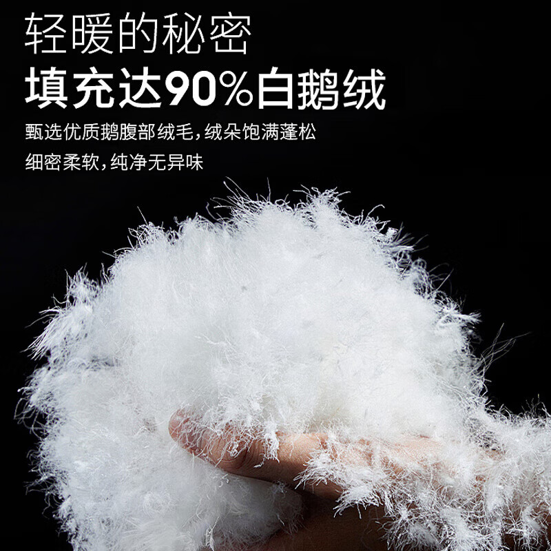 浪莎羽绒裤女款2025年最新款冬季外穿加绒加厚微喇鹅绒裤防寒保暖棉裤 黑色 【抗寒鹅绒裤】 L 【建议:115-130斤】