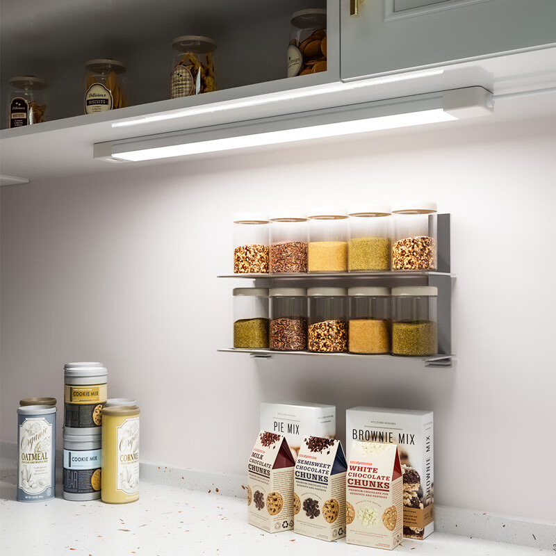 宝斯恩 插电式手扫感应橱房灯 厨柜灯切菜灯条高显指90+可接220V电线  长度0.8m 五档色温（2700-6500k）