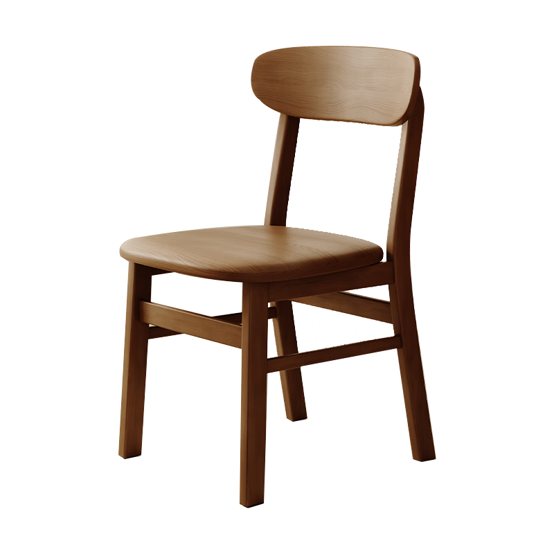 蔓斯菲爾實(shí)木餐椅家用2025新款原木風(fēng)靠背椅簡(jiǎn)約現代餐廳吃飯凳子餐桌椅子 【實(shí)木凳面】黑色+優(yōu)質(zhì)橡膠木 整裝送貨入戶(hù)