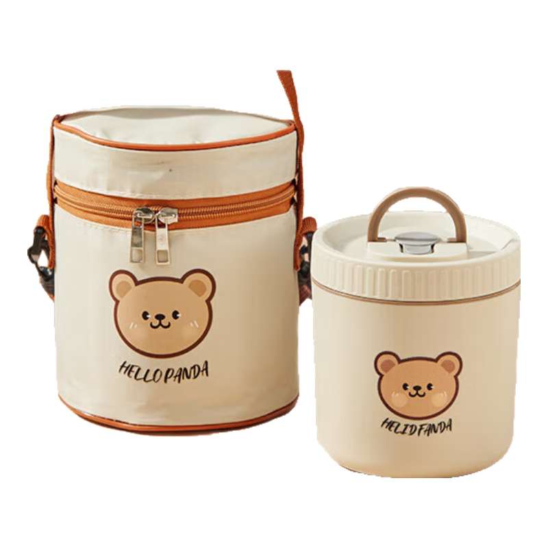 沃德百惠（WORTHBUY）多層保溫飯盒304不銹鋼上班族可微波爐加熱便當(dāng)盒學(xué)生兒童小湯碗 加大號(hào)餐具袋