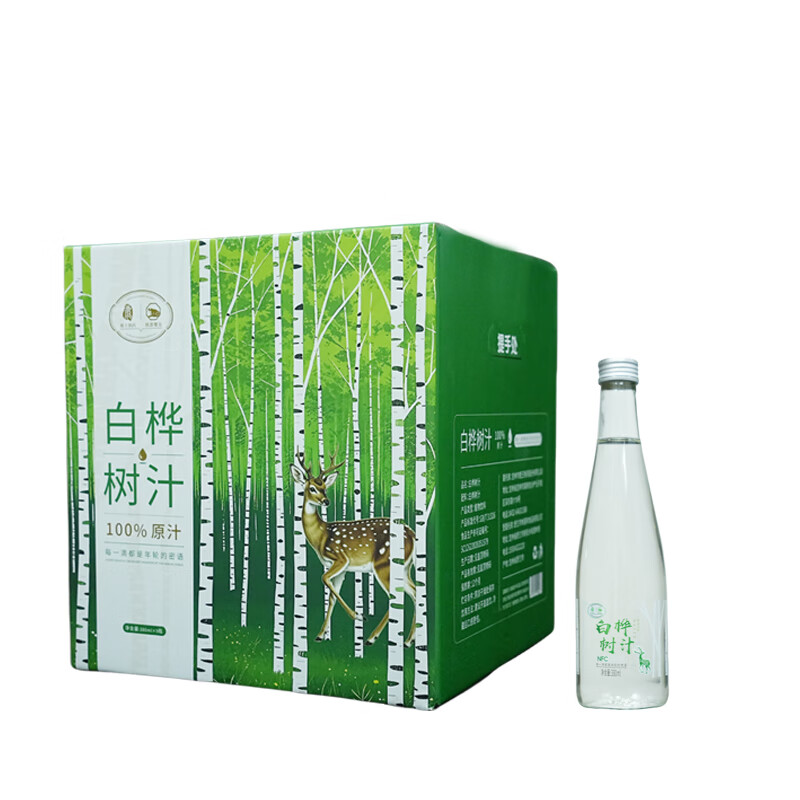 桃源鹭岛桦树汁 380ml*9 100%纯天然