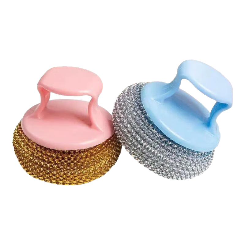 多功能刷锅神器洗碗洗鞋家用电动清洁卫生间刷地板厨房厕所 一个手柄+一个钢丝球