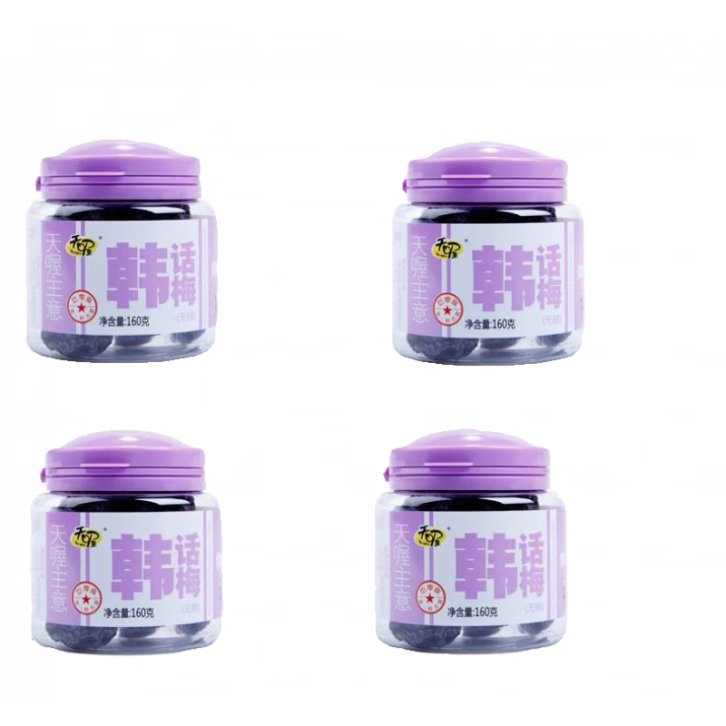 天喔（Ten Wow）无核韩话梅160g*N瓶蜜饯果脯果干无核水果干 1瓶160g无核韩话梅