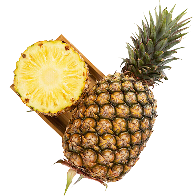 京鲜生  海南金钻凤梨 4粒装 单果2斤起 生鲜水果