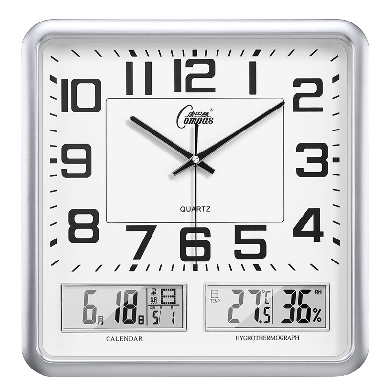 ���ڲ���������˿��Compas�����ӿ�����������ʪ��ʱ�ӽ��Ҽ�ԼʯӢ�ӱ���ǽC2985������ 37cm 97Ԫ