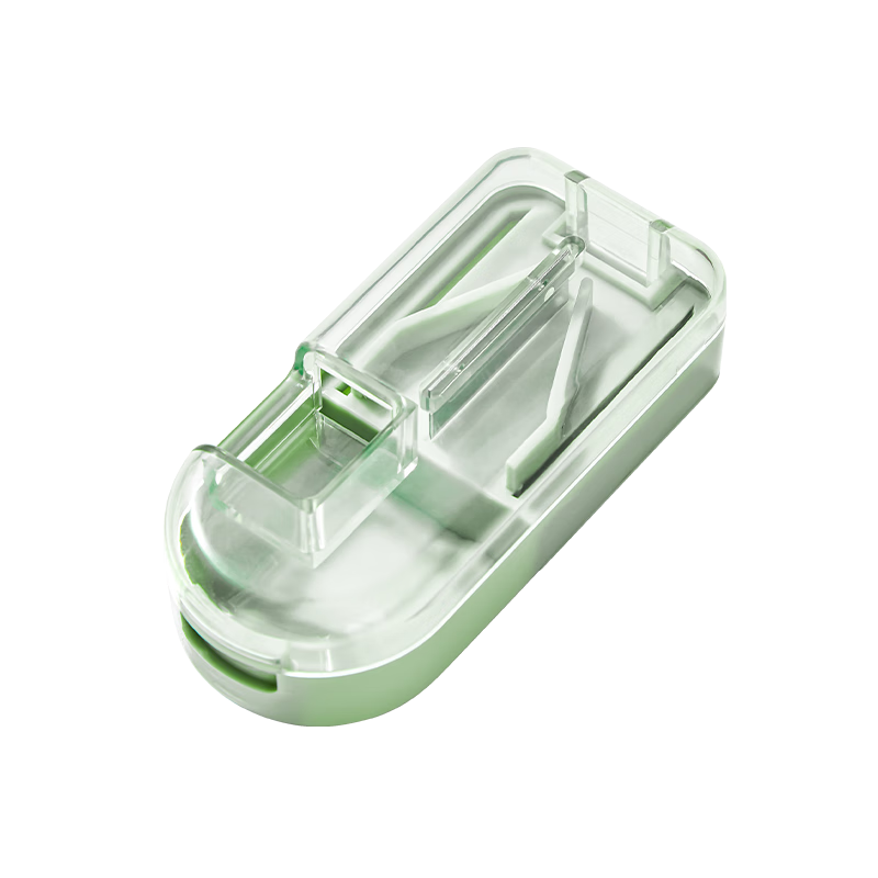 Imakara日本小分药盒便携式随身迷你分装药盒子切药分药器药品一分二神器