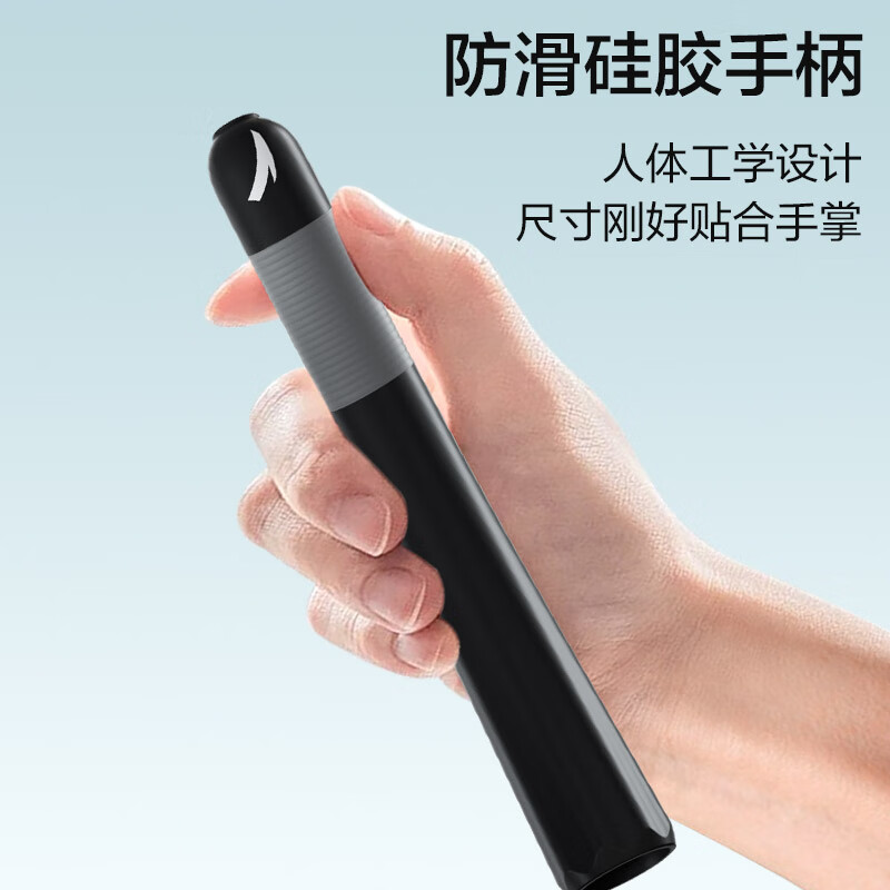 安踏竞速跳绳防滑硅胶手柄学生中考体育考试比赛运动专业训练初中生 黑灰【2.8m/运动减肥专用】