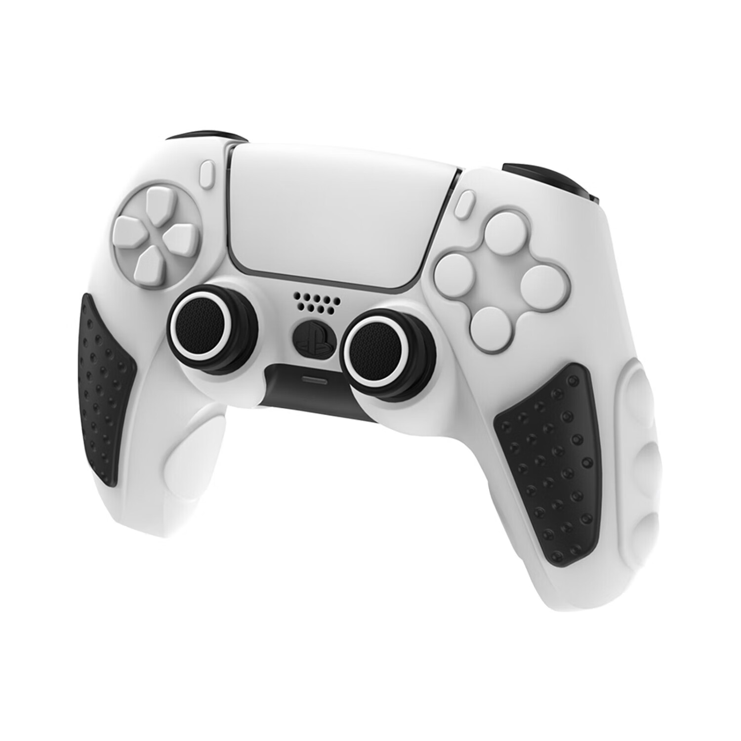 适用ps5手柄保护套装 p5控制器硅胶套装 周边配件 黑白色