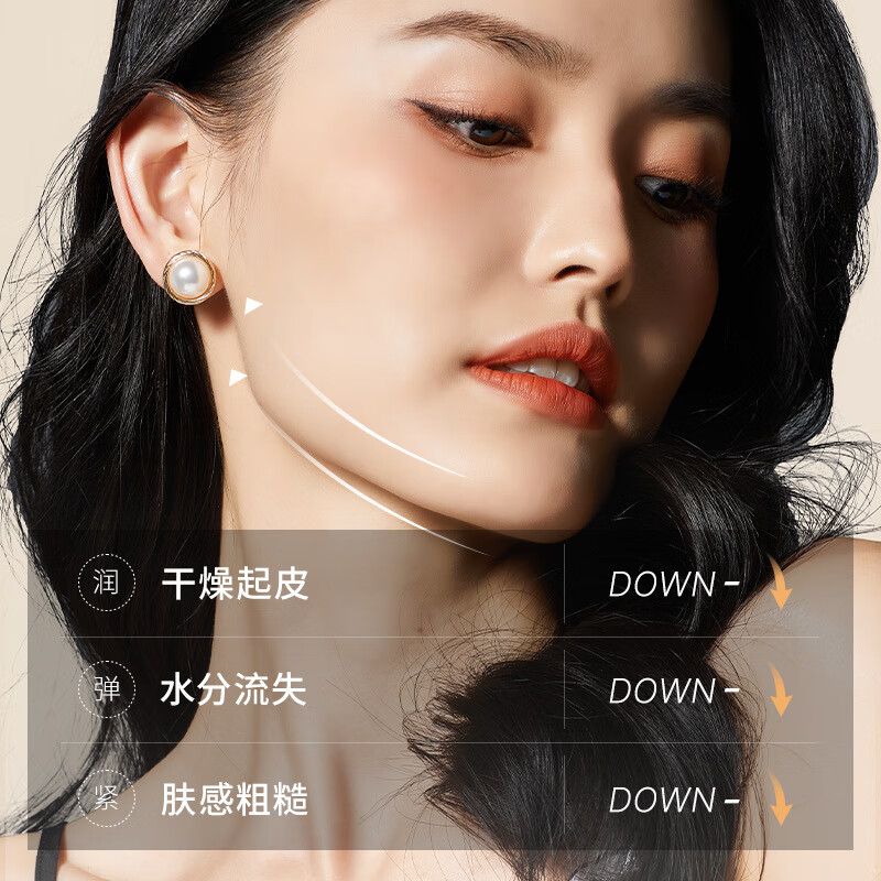 韩伦美羽烟酰胺水嫩爆珠羊奶霜四季水嫩羊奶霜补水滋润保湿干燥肌肤玻色因 100g*2盒【推荐套装】