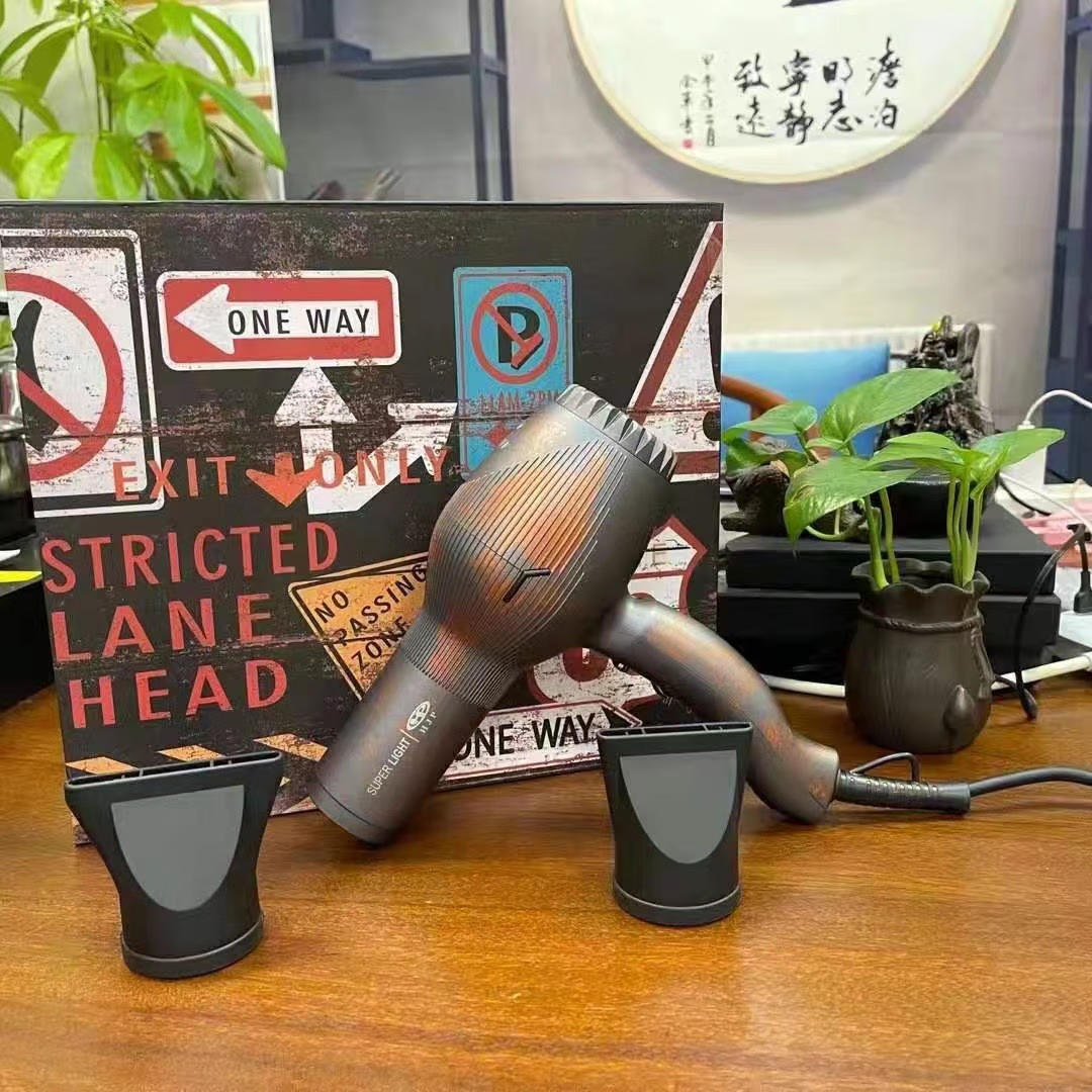 MR H.J.P理发店发廊专业吹风机理发师造型师专业负离子电吹风大功率吹风机 黑色