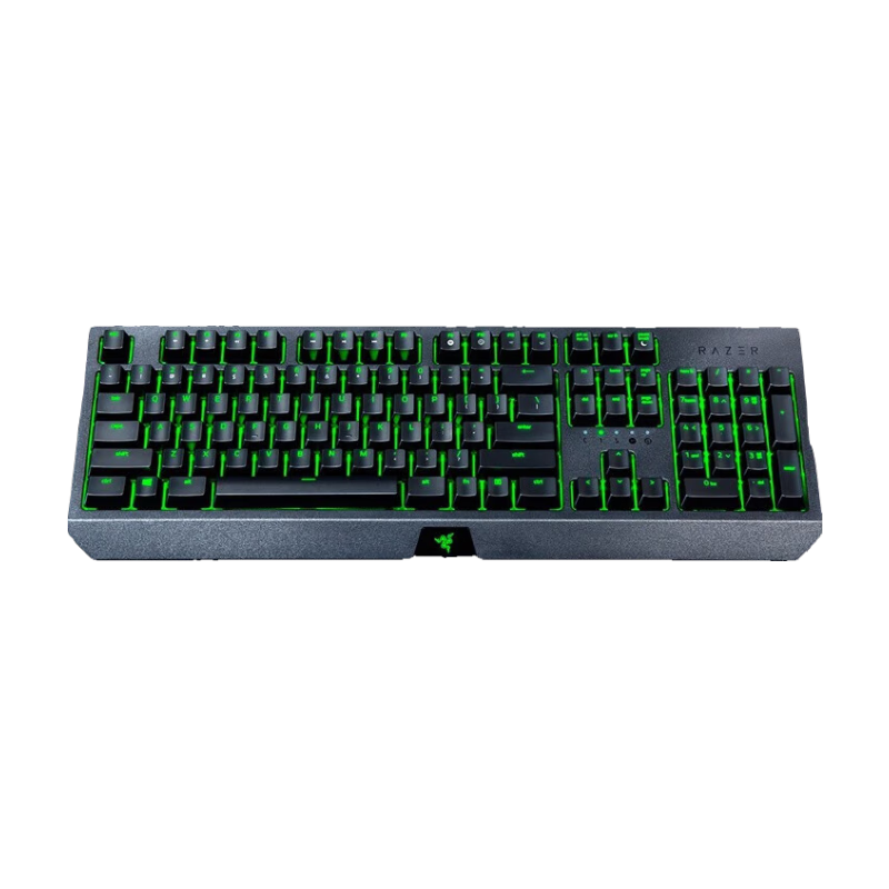 雷蛇 （Razer）黑寡婦蜘蛛標準版 機械鍵盤 游戲鍵盤  綠色背光 游戲電競 有線機械鍵盤 ABS鍵帽  黑寡婦蜘蛛標準版 綠軸 104鍵