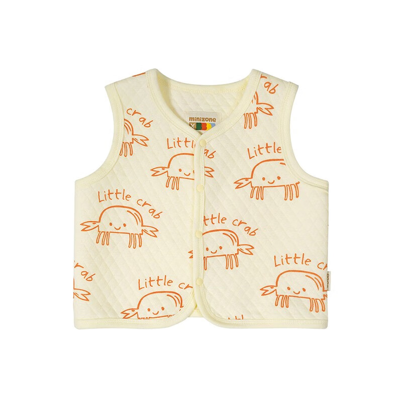 minizone春秋季款男女宝宝儿童小童休闲卡通马甲开衫坎肩外出小背心1