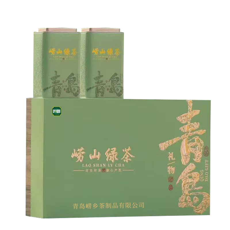 崂乡新茶崂山绿茶豆香浓郁240g初采崂山绿茶青岛特产伴手礼年货节礼盒