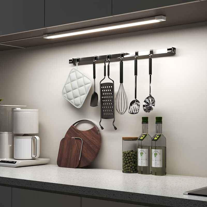 宝斯恩 插电式手扫感应橱房灯 厨柜灯切菜灯条高显指90+可接220V电线  长度0.8m 五档色温（2700-6500k）