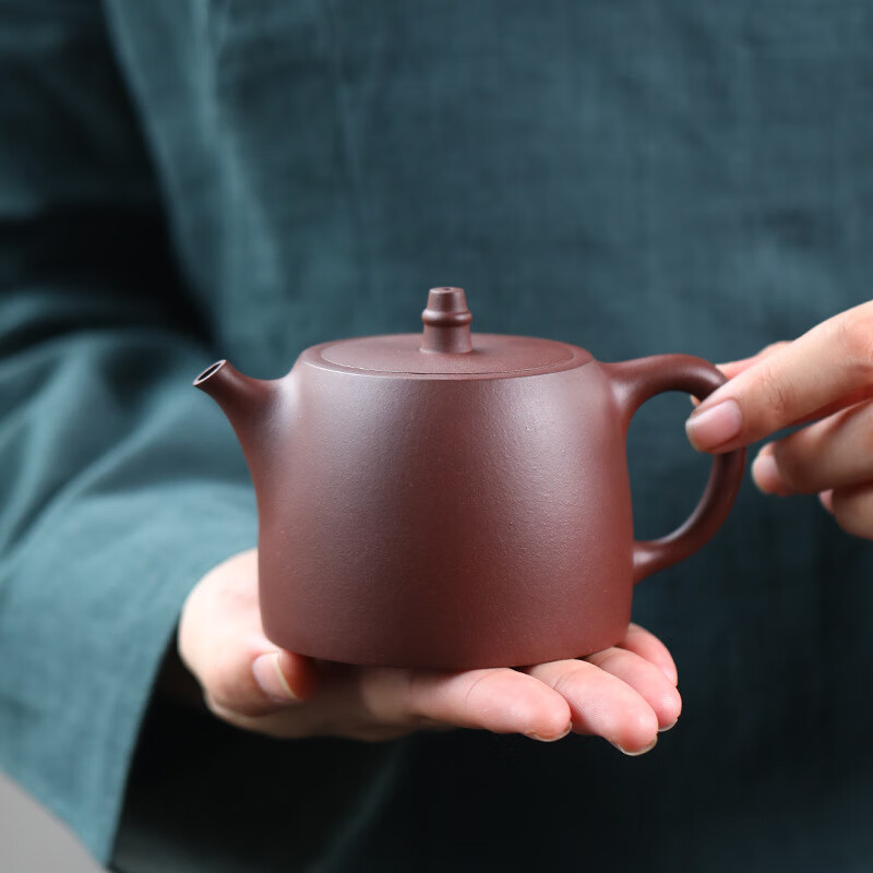 紫砂壶茶壶茶具柱瓢壶泡茶壶水壶 素刻款