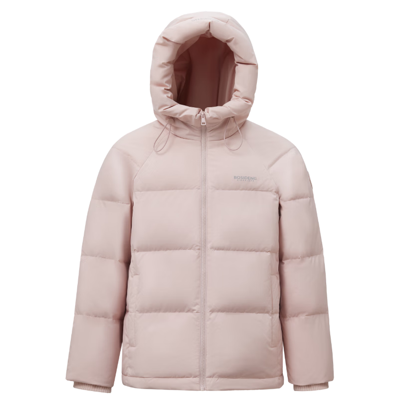波司登（BOSIDENG）25年新款女款保暖防风舒适显瘦短款时尚百搭厚冬季外套 春桃粉玫瑰可露丽 M 165/88A 110斤-120斤