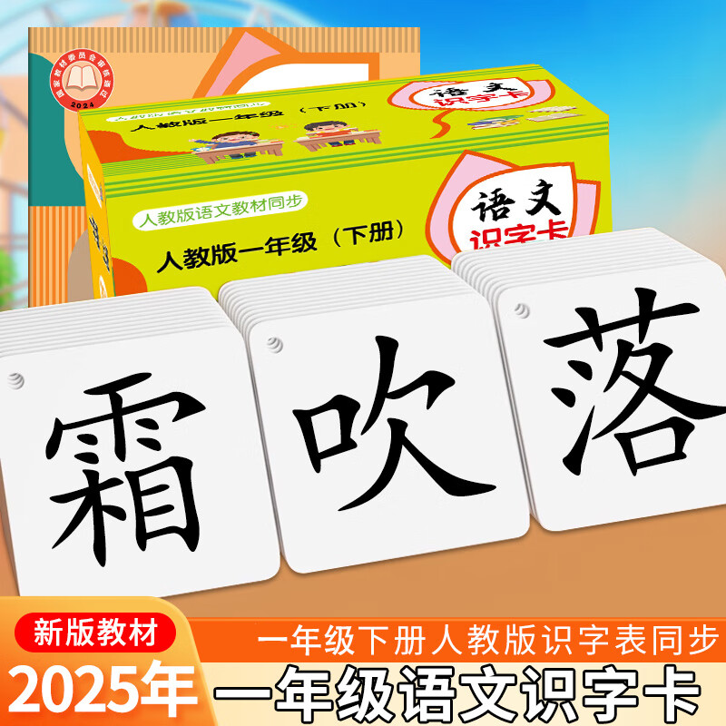 艾杰普（JEPPE）小学一年级识字卡片下册419字语文课本同步生字卡玩具生日礼物