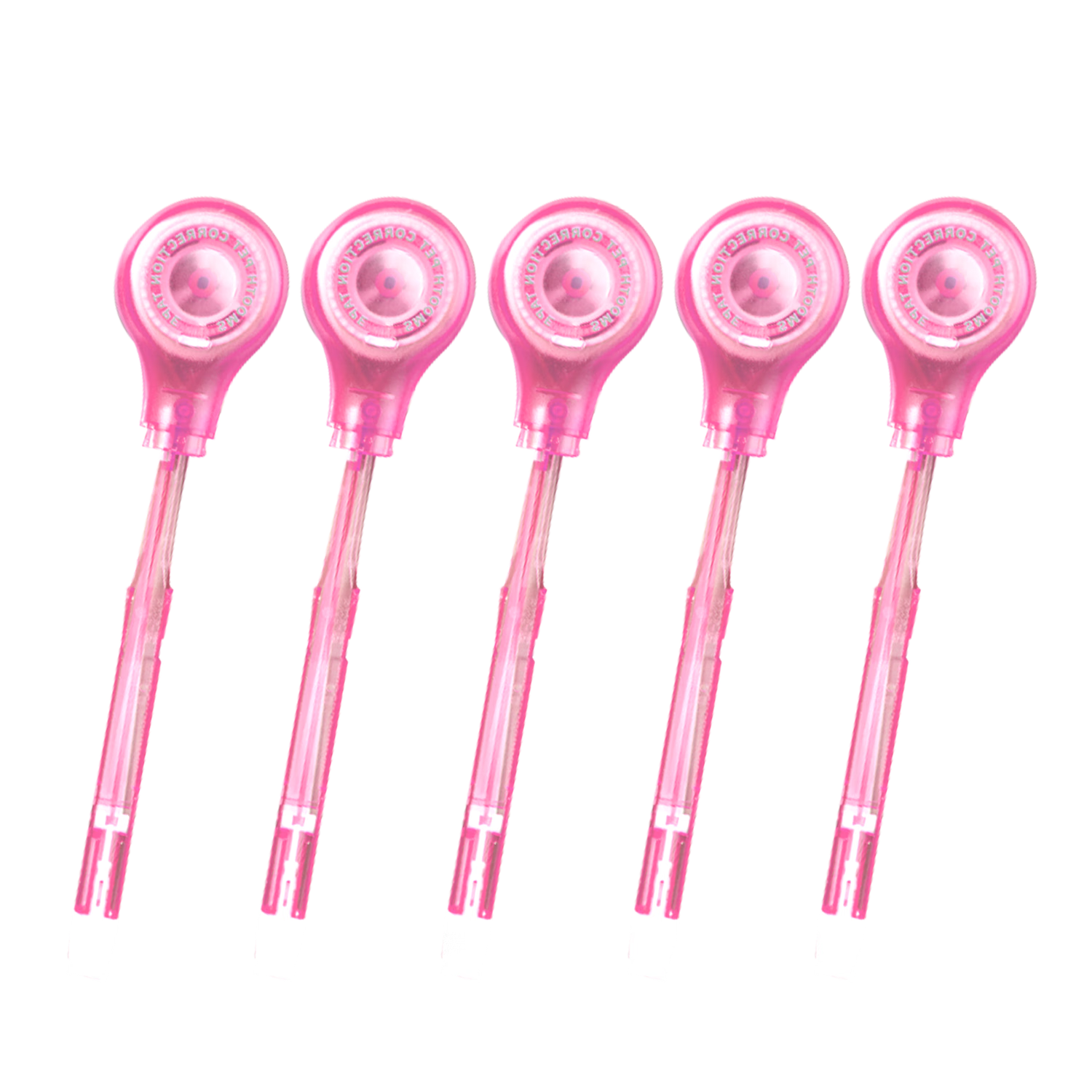 乐普升【全网低价】乐普升（LPS）修正带笔式涂改带可换替芯9189R粉5个替芯创意便携改正带共5支