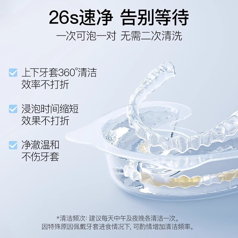恐龙医生(PROTEFIX)正畸牙套清洁液假牙泡腾片牙套矫正保持器保持器泡腾片六盒