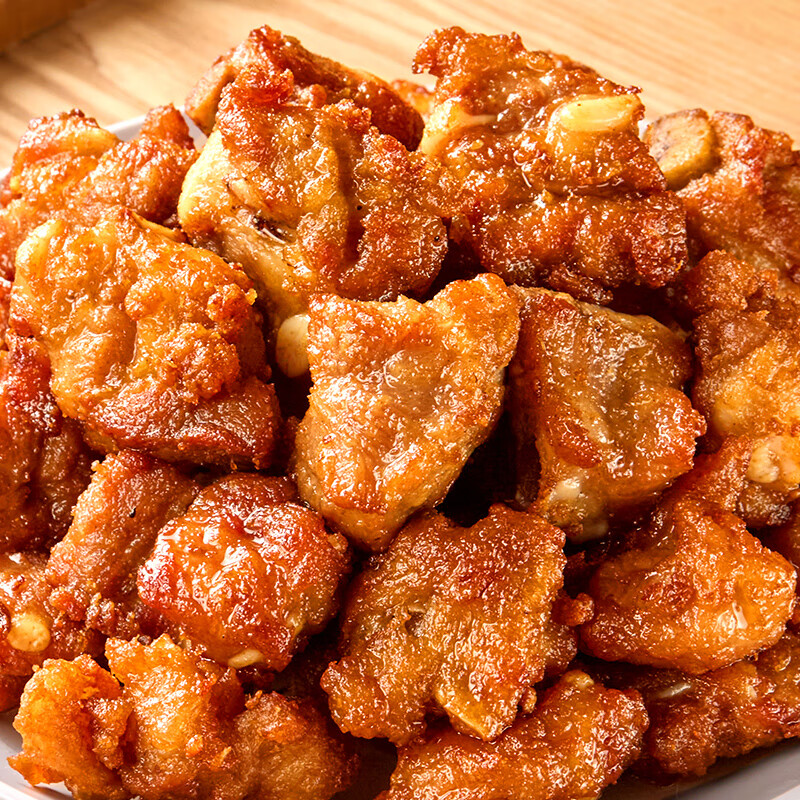 蒜香排骨 猪排骨油炸小排半成品免腌制空气炸锅美食预制 蒜香排骨4袋