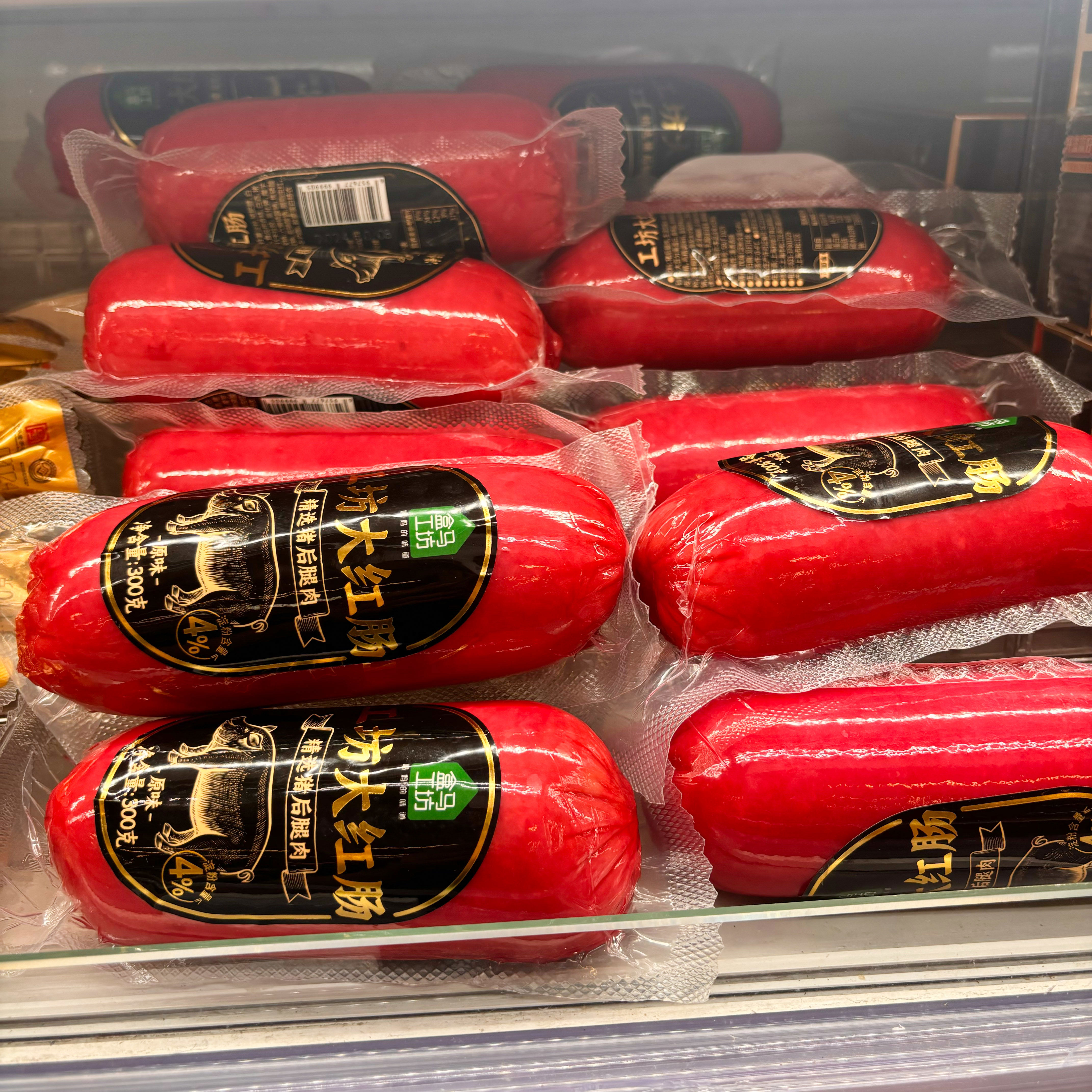 盒马工坊大红肠原味300g冷藏儿时味道淀粉含量低入口弹嫩 工坊大红肠原味300g1根