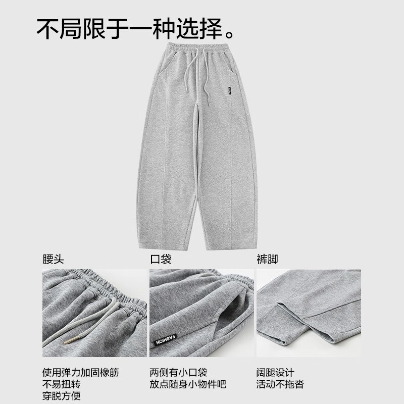 猫人女童裤子秋季新款儿童秋装休闲长裤中大童春夏季运动宽松卫裤 黑色直筒 160