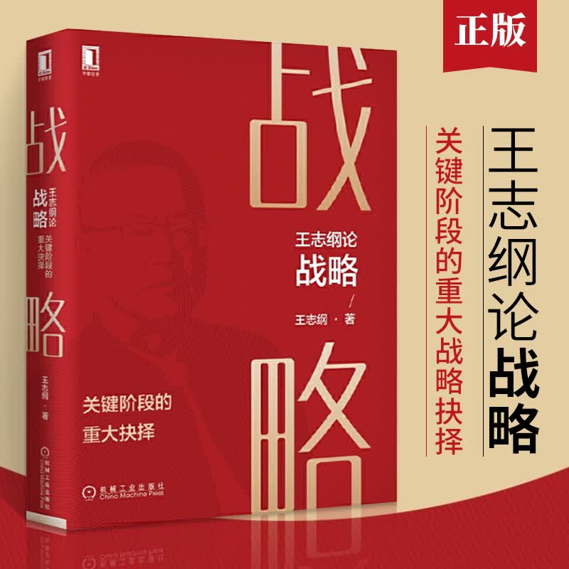 王志纲论战略 关键阶段的重大抉择 王志刚战略书籍企业管理战略地图 认知战略分析战略制定战略实践教你制
