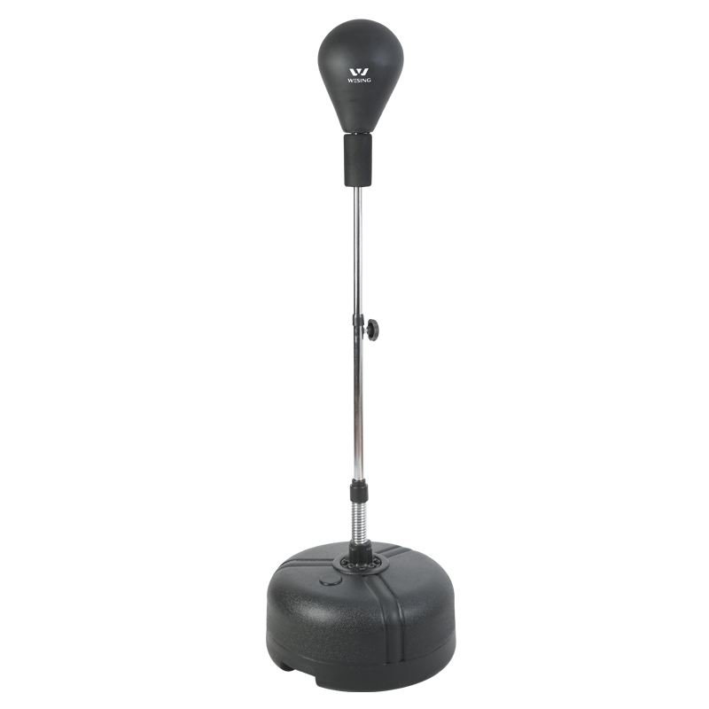 九日山立式速度球拳擊訓(xùn)練反應(yīng)球健身發(fā)泄減壓球成人訓(xùn)練不倒翁 黑色