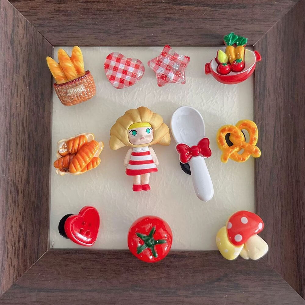 韩金尚洞洞鞋diy配件卡通勺子公仔可拆卸装饰品立体手工高级洞洞鞋