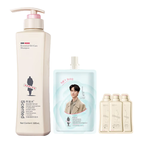 阿道夫洗發(fā)水沐浴露護發(fā)素680ml套裝去屑止癢控油蓬松持久留香男女士 祛屑舒爽洗發(fā)水680ml+20ml