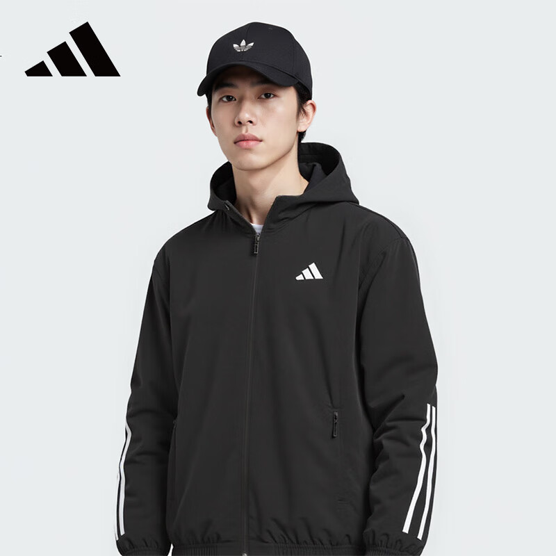 阿迪达斯adidas男子运动休闲夹克舒适简约百搭外套KC3926