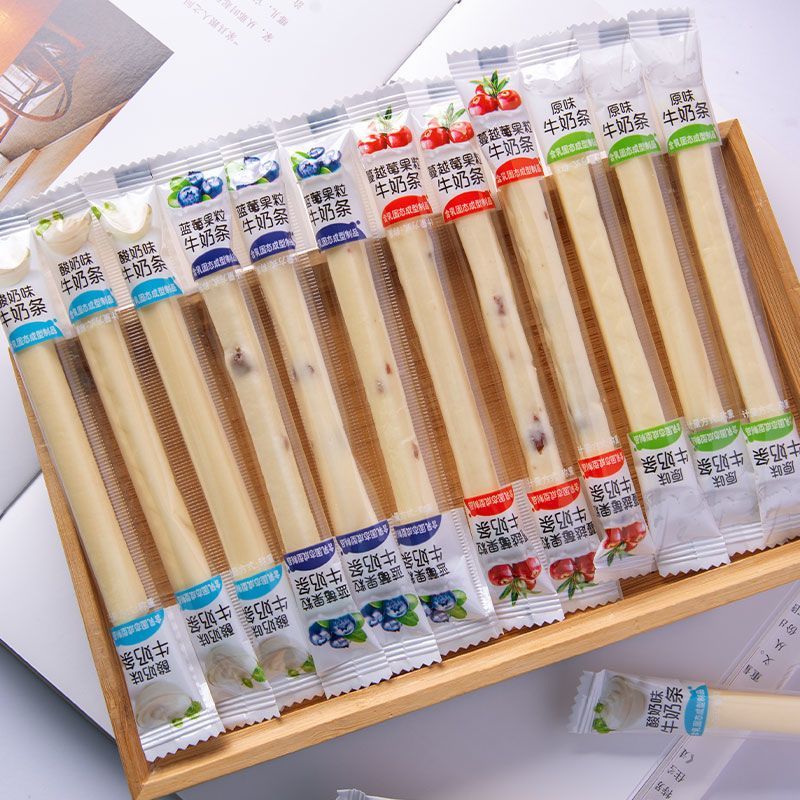 蒙時代奶條內(nèi)蒙古特產(chǎn)牛奶條250g*2奶酪棒棒獨立包... 【約40根】蔓越莓250g藍莓250g