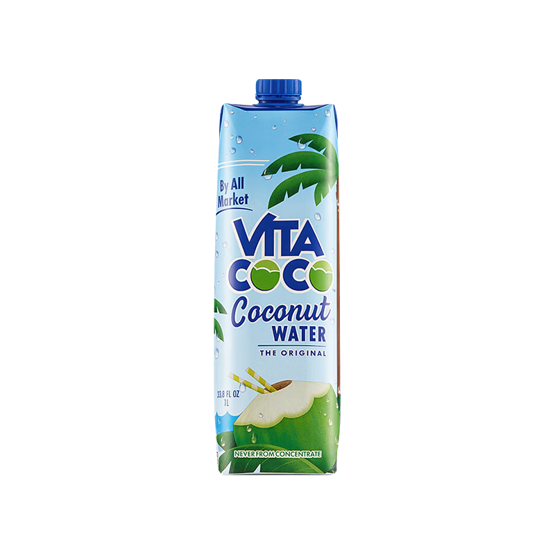 唯他可可椰水椰汁飲料低糖低卡含電解質(zhì)原裝進(jìn)口果汁1升/瓶