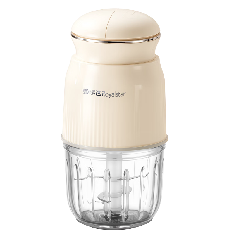 荣事达（Royalstar）婴儿双档辅食机家用多功能小型料理机全自动研磨打泥绞肉机RS-JR2088【全钢10叶刀双杯双刀】