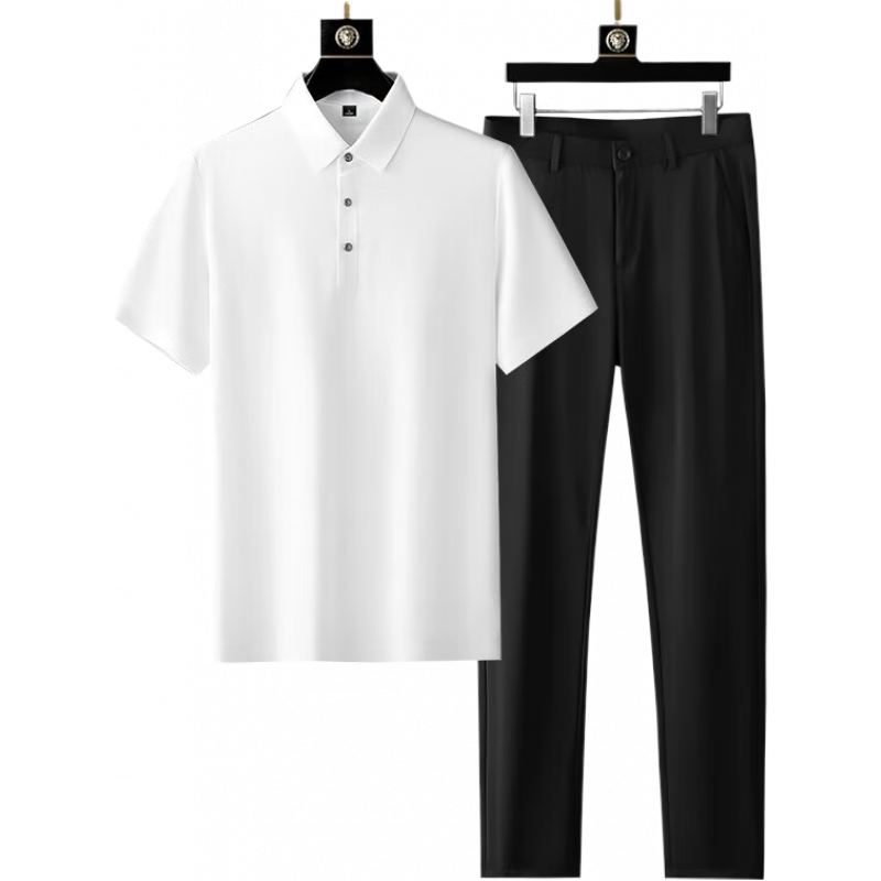 ���ڲ��������������ļ���˿polo����ʿ����ͨ������������䳤����װһ������������ ��ɫ L 124.99Ԫ