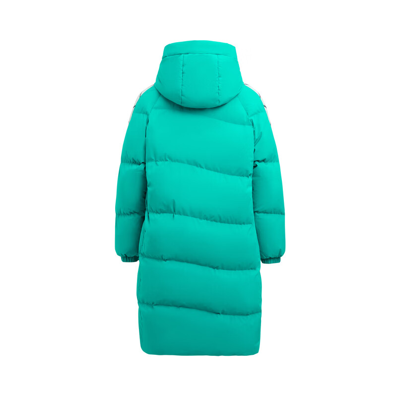 雪中飞【商场同款】女士长款运动羽绒服休闲时尚百搭连帽立领款防风御寒 青枝绿|4657 XL /175/96A