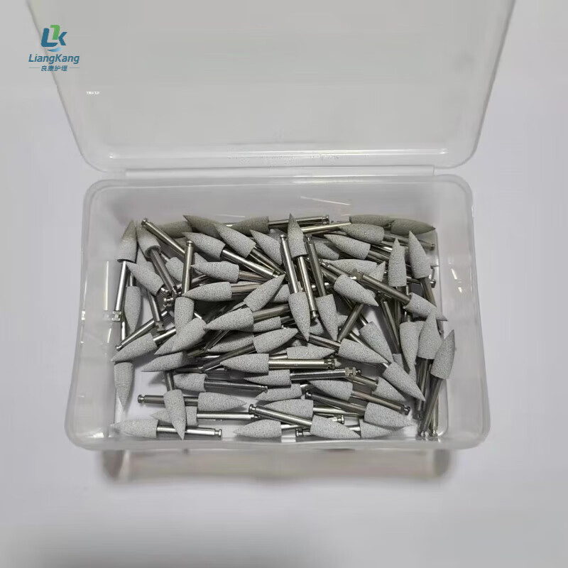 牙科光固化树脂抛光头贴面美牙弯机硅胶打磨头低速手机车针抛光头