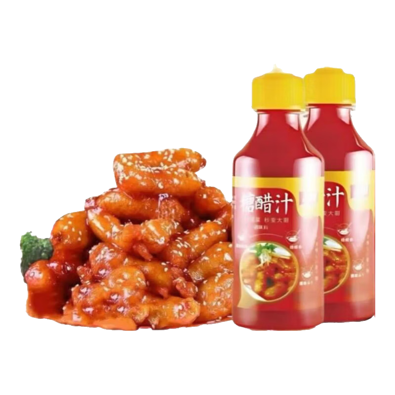 【糖醋汁】酸甜可口糖醋排骨糖醋里脊鍋包肉糖醋魚酸甜醬汁調味汁 熱賣2瓶*280g/瓶